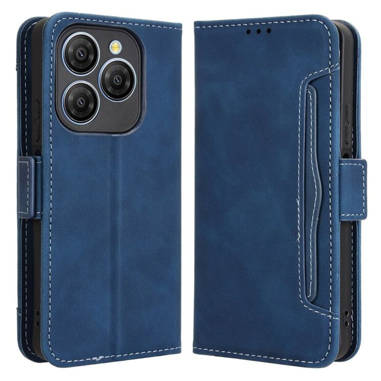 Чехол Deexe Wallet Stand для Blackview Shark 9 - Blue: фото 1 из 7