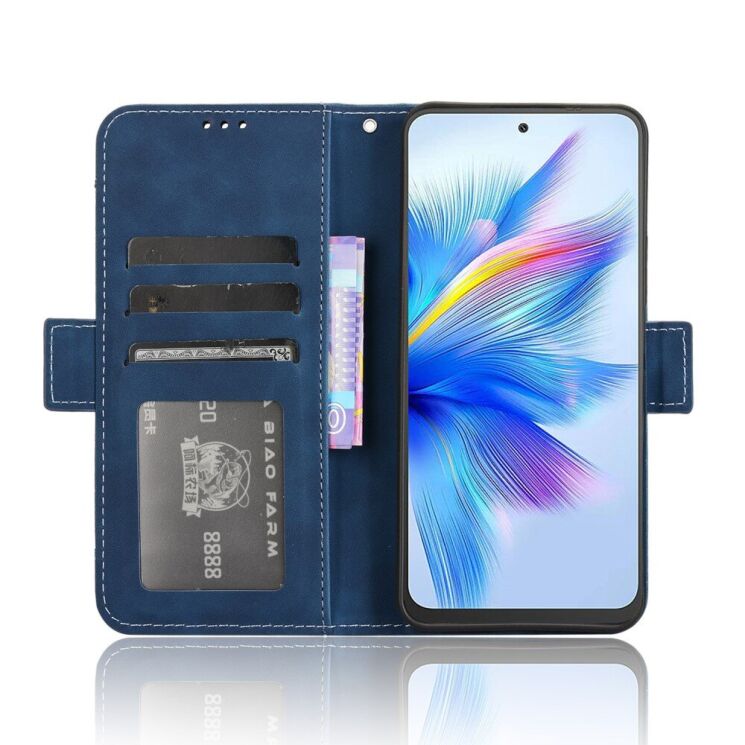 Чехол Deexe Wallet Stand для Blackview Shark 9 - Blue: фото 4 из 7