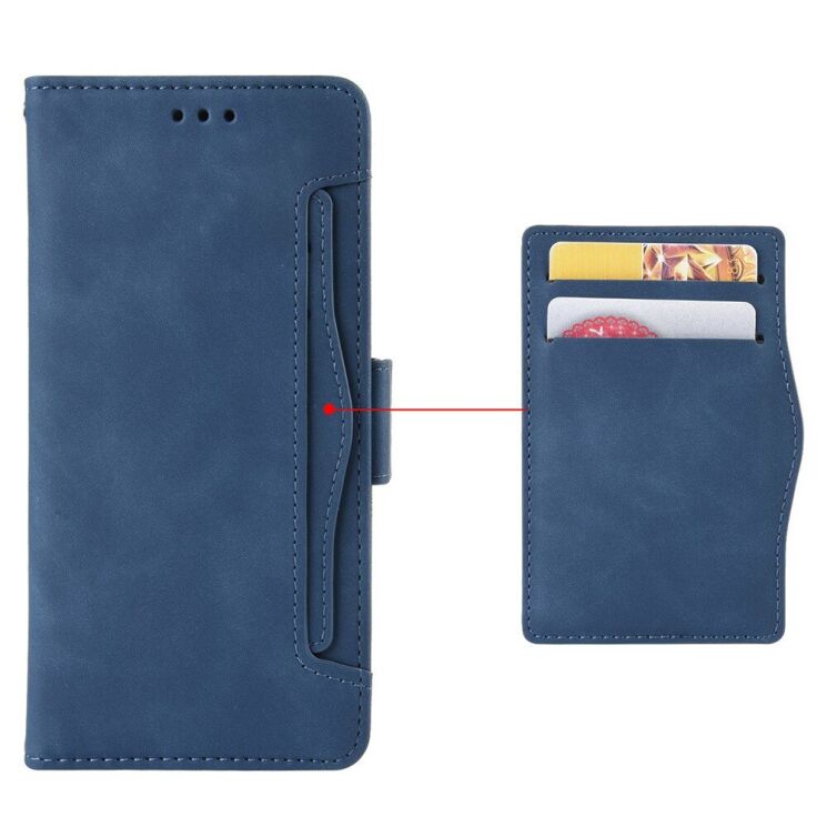 Чехол Deexe Wallet Stand для Blackview Shark 9 - Blue: фото 6 из 7