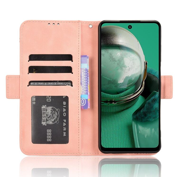 Чехол Deexe Wallet Stand для HMD Pulse / Pulse Pro / Pulse Plus - Pink: фото 3 из 7