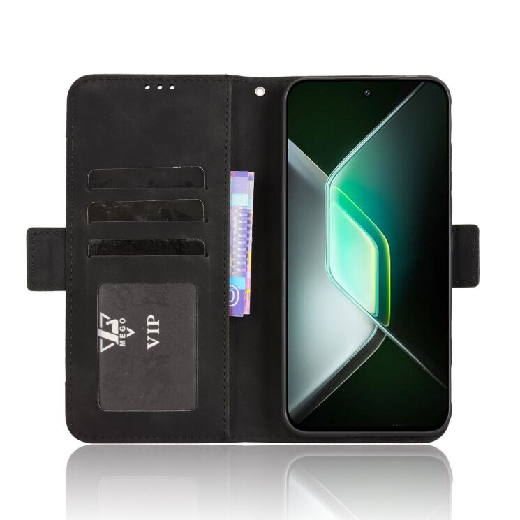 Чохол Deexe Wallet Stand для Infinix GT 30 Pro - Black: фото 5 з 15