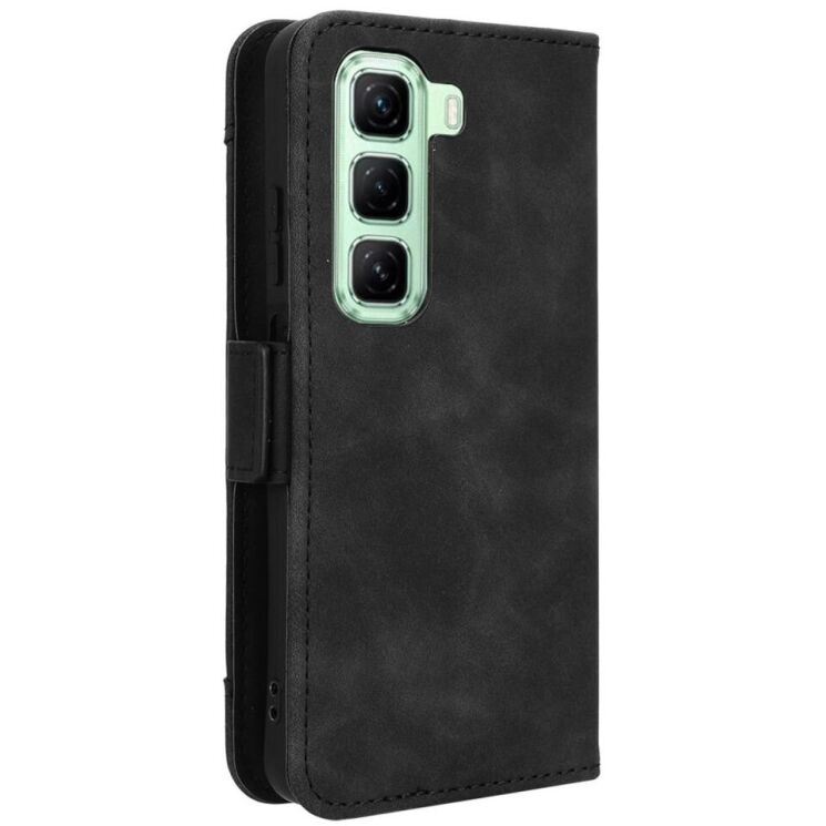 Чехол Deexe Wallet Stand для Infinix Hot 50 - Black: фото 6 из 8