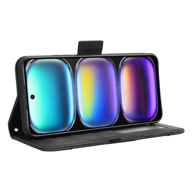 Чехол Deexe Wallet Stand для Infinix Hot 50 - Black: фото 3 из 8