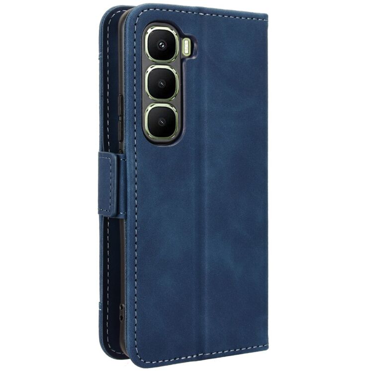Чохол Deexe Wallet Stand для Infinix Hot 60 Pro - Blue: фото 7 з 15
