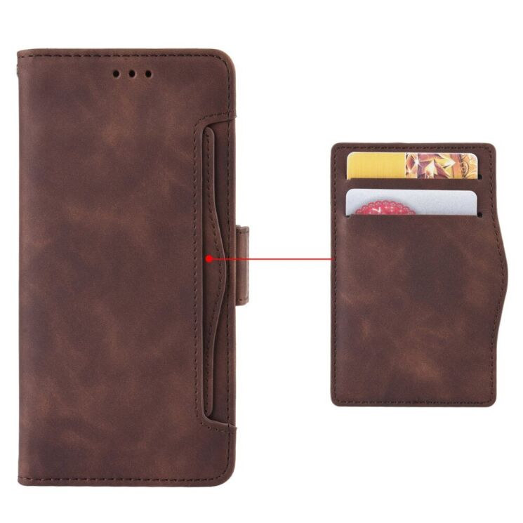 Чехол Deexe Wallet Stand для Nokia G60 - Brown: фото 4 из 8