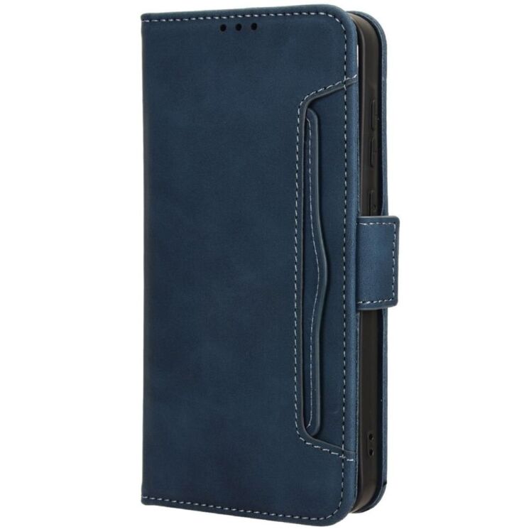 Чехол Deexe Wallet Stand для Samsung Galaxy A55 (A556) - Blue: фото 3 из 4