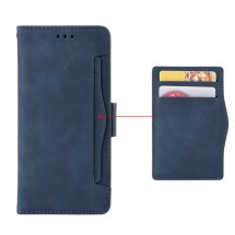 Чехол Deexe Wallet Stand для Samsung Galaxy A55 (A556) - Blue: фото 1 из 4