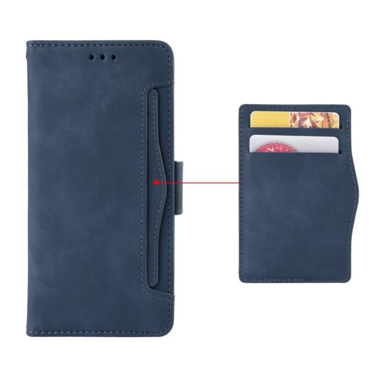 Чехол Deexe Wallet Stand для Samsung Galaxy A55 (A556) - Blue: фото 1 из 4