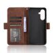 Чехол Deexe Wallet Stand для Samsung Galaxy A56 (A566) - Brown (372128Z). Фото 5 из 7