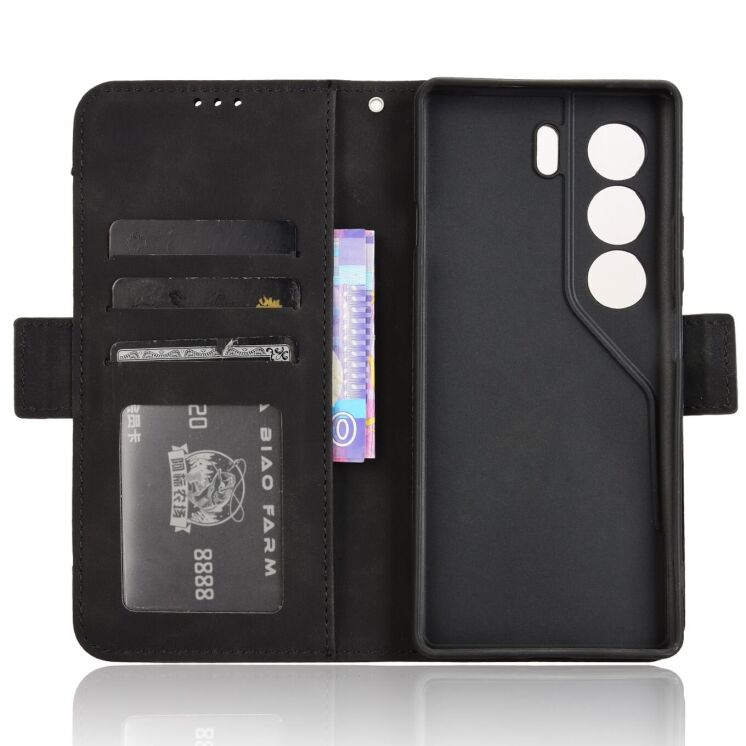 Чехол Deexe Wallet Stand для TECNO Camon 40 (CM5) - Black: фото 4 из 7
