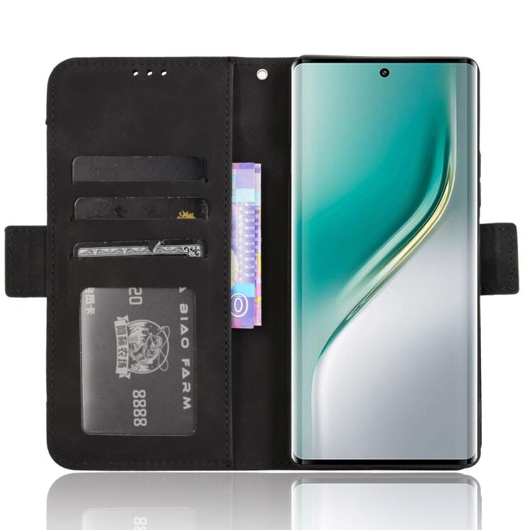Чехол Deexe Wallet Stand для TECNO Camon 40 (CM5) - Black: фото 2 из 7