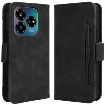 Чехол Deexe Wallet Stand для ZTE Nubia V60 Design - Black: фото 1 из 8
