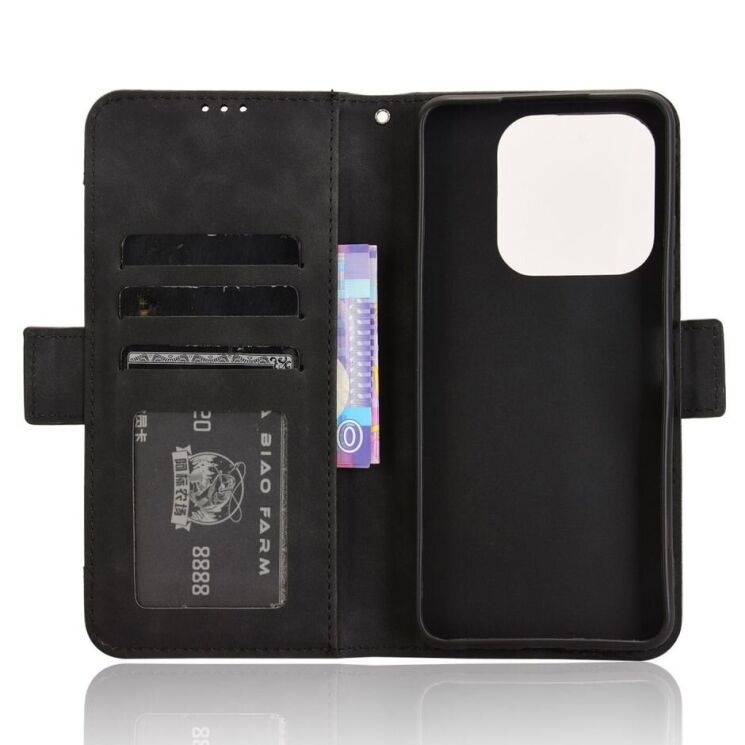 Чехол Deexe Wallet Stand для ZTE Nubia V60 Design - Black: фото 4 из 8