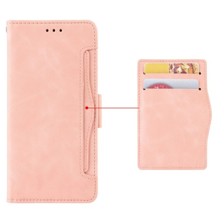 Чехол Deexe Wallet Stand для ZTE Nubia V60 Design - Brown: фото 7 из 8