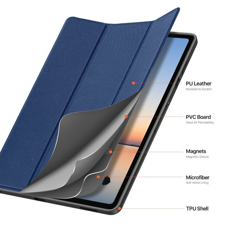 Чехол DUX DUCIS Domo Series для Samsung Galaxy Tab S12 Plus - Black: фото 7 из 13