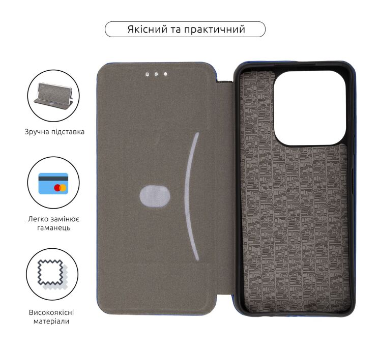 Чехол-книжка ArmorStandart G-Case для ZTE Nubia V60 Design - Blue: фото 3 из 3