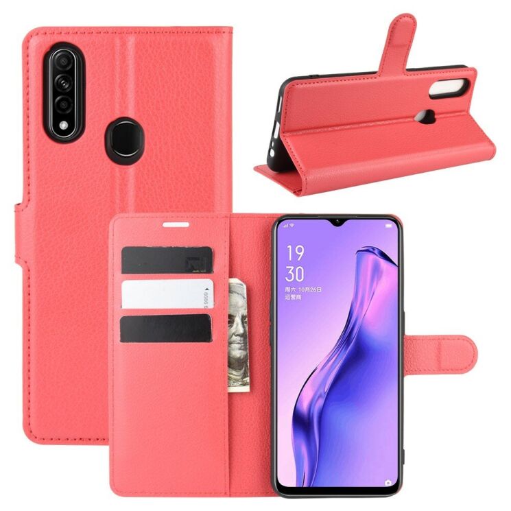 Классический чехол-книжка Deexe Book Type для OPPO A31 - Red: фото 1 из 6