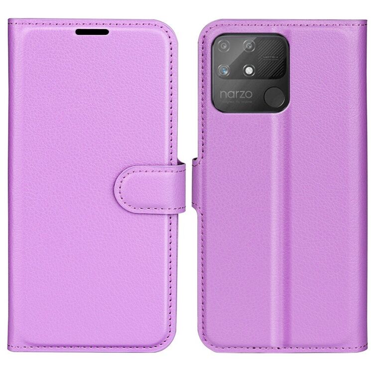 Чехол-книжка Deexe Book Type для Realme Narzo 50A - Purple: фото 1 из 9