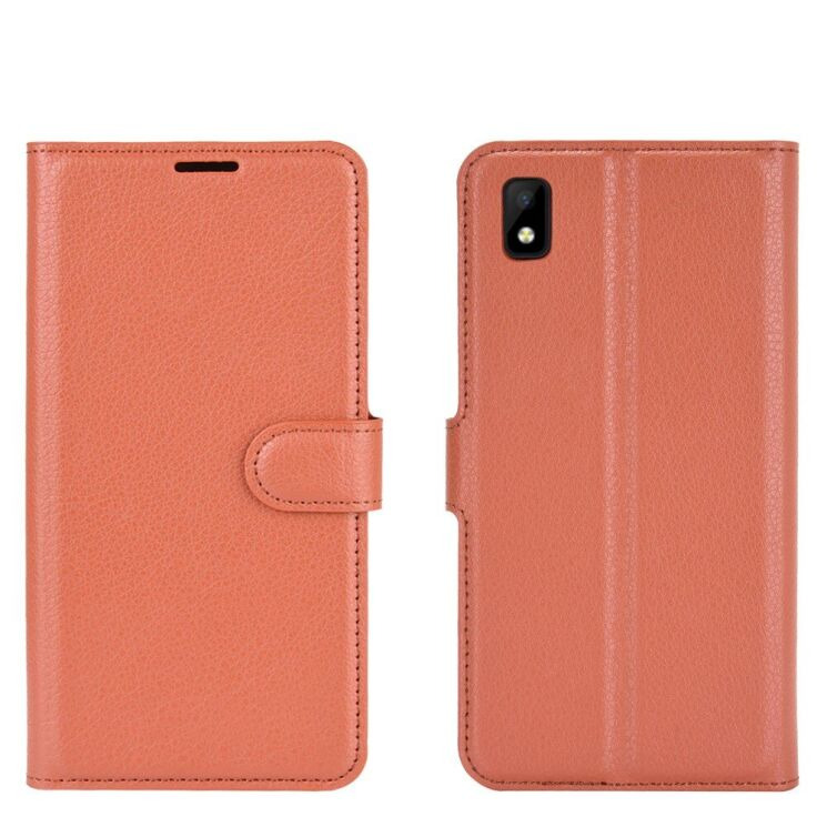 Классический чехол-книжка Deexe Book Type для ZTE Blade L210 - Brown: фото 5 из 6