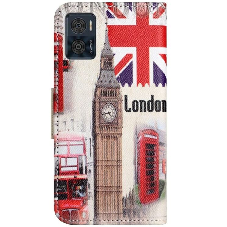 Чохол-книжка Deexe Color Wallet для Motorola Moto E22 - London Big Ben: фото 6 з 6