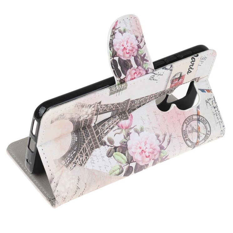 Чохол з малюнком Deexe Color Wallet для Motorola Moto E7 Plus / Moto G9 Play - Eiffel Tower: фото 3 з 6