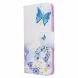 Чехол-книжка Deexe Color Wallet для Samsung Galaxy A51 (А515) - Blue Butterfly and Flowers (312565A). Фото 2 из 8