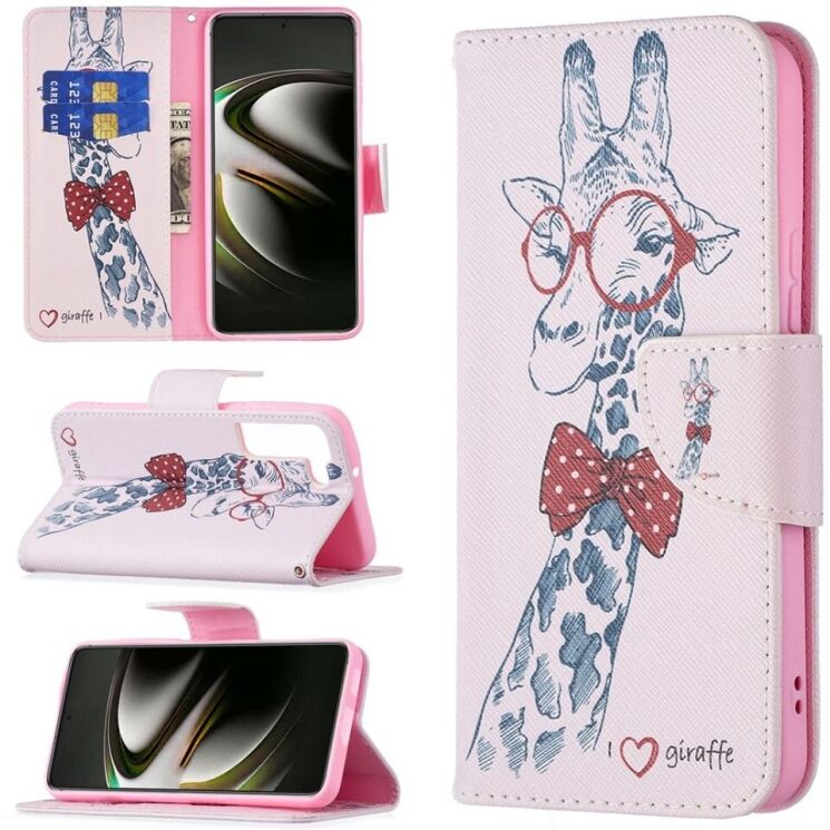 Чехол-книжка Deexe Color Wallet для Samsung Galaxy S22 (S901) - Giraffe: фото 6 из 8