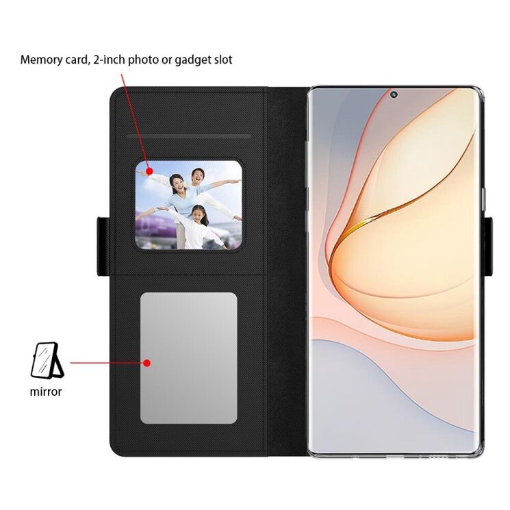 Чехол-книжка Deexe Eclipse Wallet для ZTE Nubia Focus - Black: фото 5 из 9