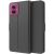 Чохол-книжка Deexe Faro Wallet для Motorola Moto G55 - Black: фото 1 з 7