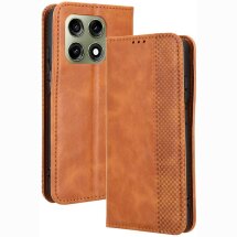 Чохол-книжка Deexe Retro Style для Motorola Edge 70 Pro - Brown: фото 1 з 19