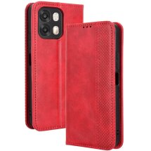 Чехол-книжка Deexe Retro Style для OPPO A6s / A6 - Red: фото 1 из 19
