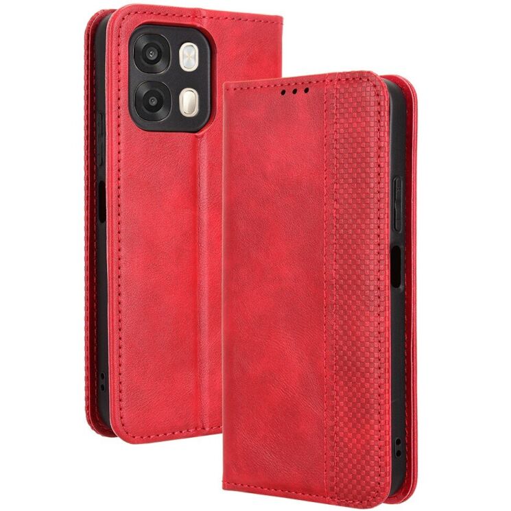 Чохол-книжка Deexe Retro Style для OPPO A6s / A6 - Red: фото 1 з 19