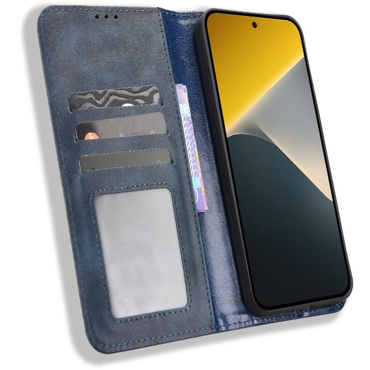 Чохол-книжка Deexe Retro Style для Xiaomi Poco X8 - Blue: фото 5 з 18