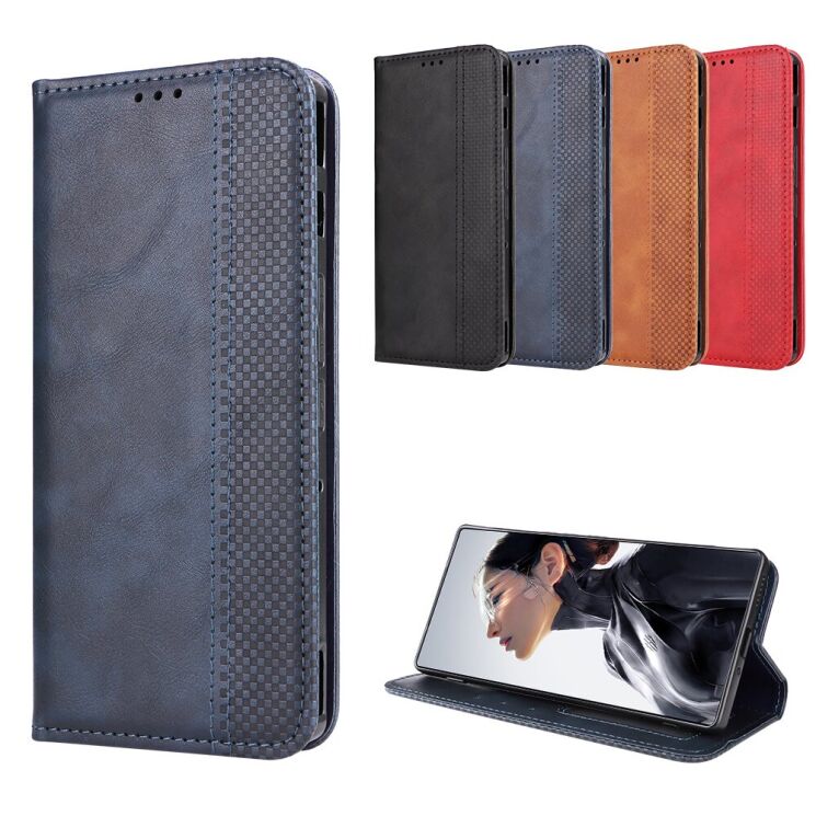 Чехол-книжка Deexe Retro Style для ZTE Nubia Red Magic 11 Air - Black (423104B) Чехол-книжка Deexe Retro Style для ZTE Nubia Red Magic 11 Air - Black: фото 9 из 19