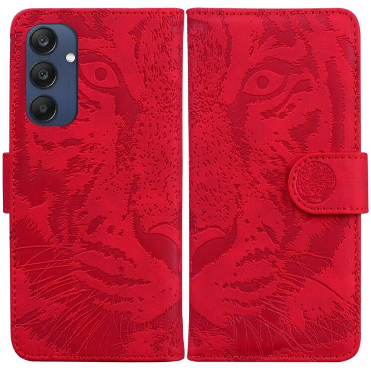Чехол-книжка Deexe Tiger для Samsung Galaxy M35 (M356) - Red: фото 1 из 7