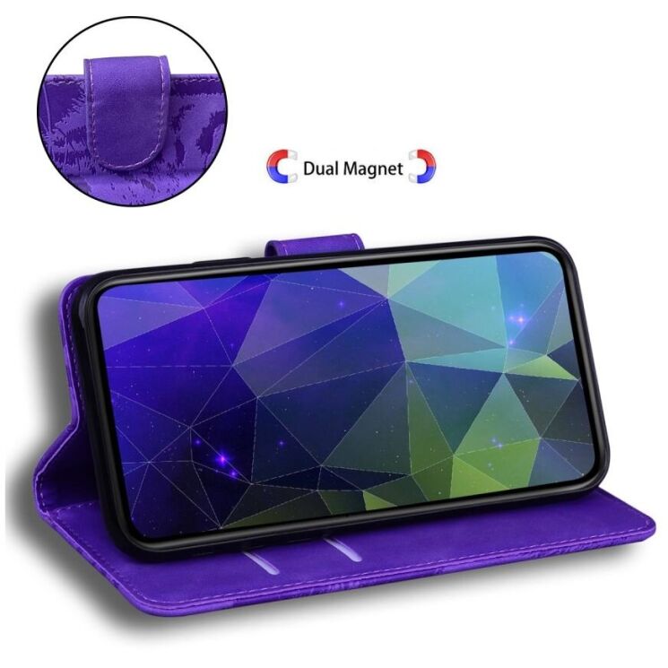 Чехол-книжка Deexe Tiger для Xiaomi Redmi 14C / Redmi A4 5G / Poco C75 - Purple: фото 7 из 7