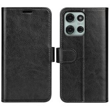 Чехол-книжка Deexe Wallet Style для Motorola Moto G75 - Black: фото 1 из 8