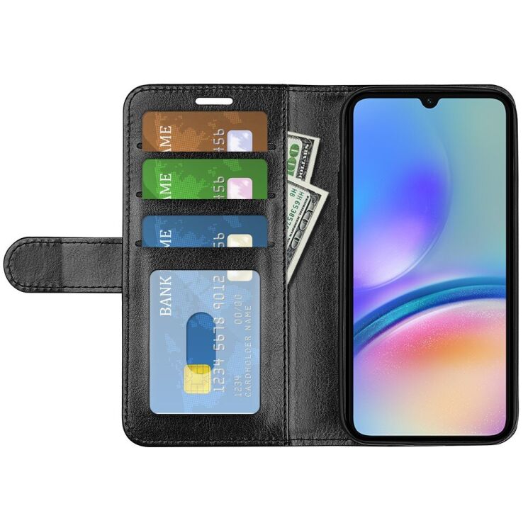 Чехол-книжка Deexe Wallet Style для Samsung Galaxy A05s (A057) - Black: фото 2 из 6