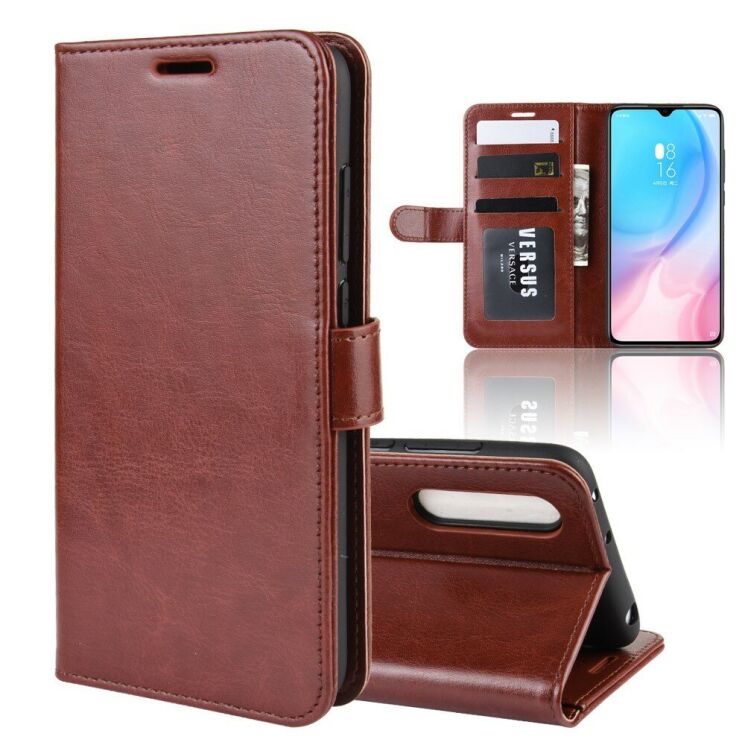 Класичний чохол-книжка Deexe Wallet Style для Xiaomi Mi CC9 / Mi 9 Lite - Brown: фото 1 з 8