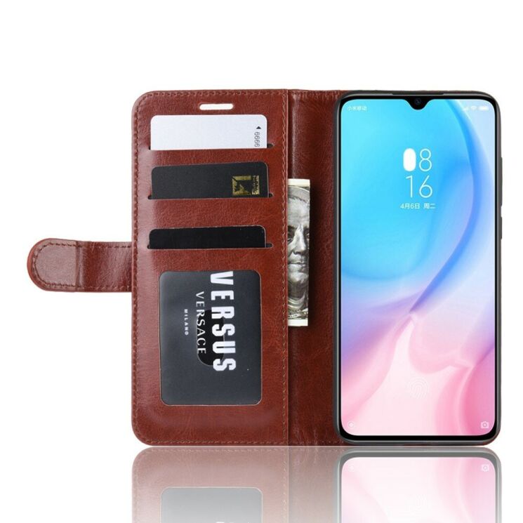 Класичний чохол-книжка Deexe Wallet Style для Xiaomi Mi CC9 / Mi 9 Lite - Brown: фото 6 з 8