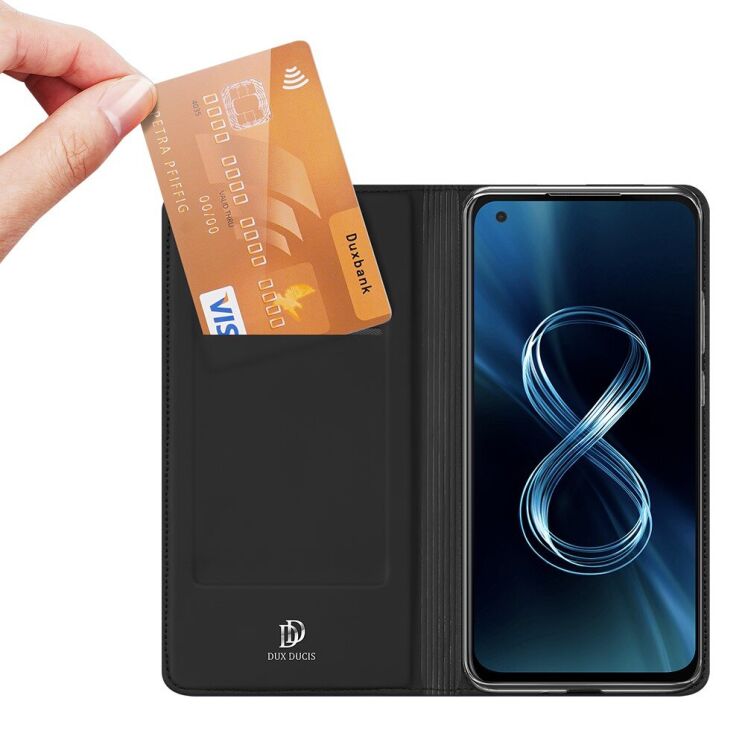 Чохол-книжка DUX DUCIS Skin Pro для ASUS Zenfone 8 (ZS590KS) - Black: фото 5 з 14