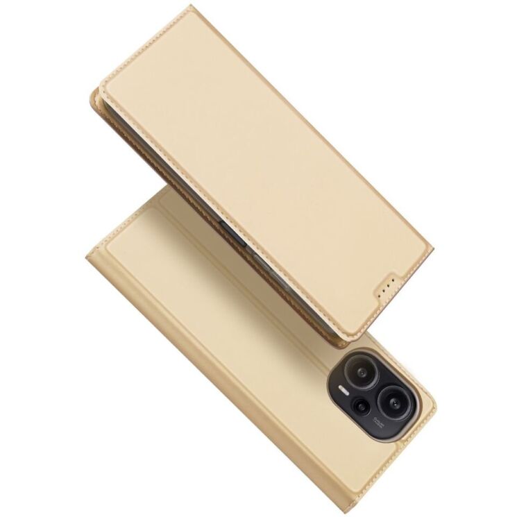 Чохол-книжка DUX DUCIS Skin Pro для Xiaomi Poco F5 / Redmi Note 12 Turbo - Gold: фото 1 з 18
