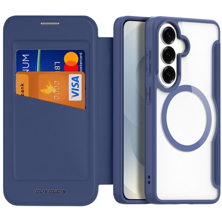 Чехол-книжка DUX DUCIS Skin X Pro Magnetic для Samsung Galaxy S26 Plus - Blue: фото 2 из 13