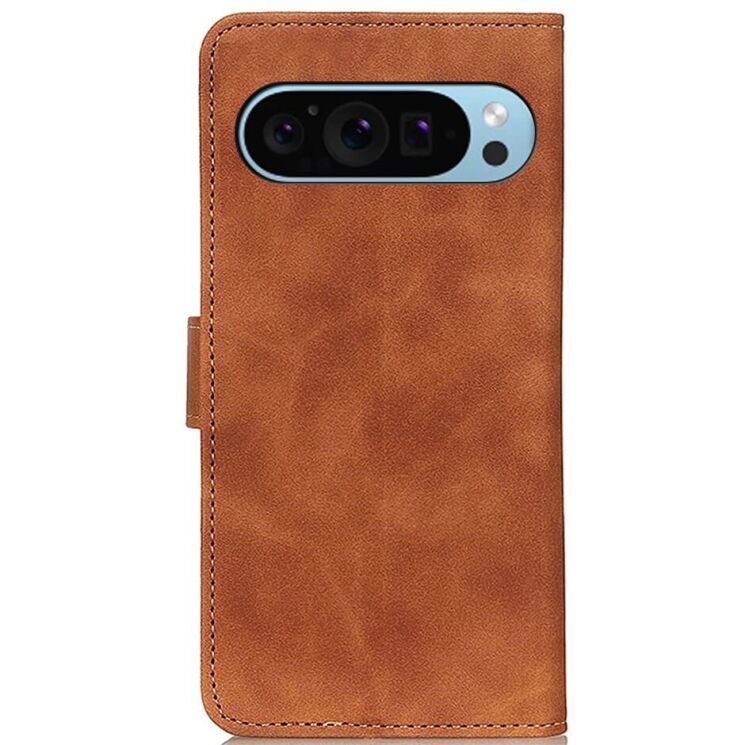 Чехол-книжка KHAZNEH Retro Wallet для Google Pixel 9 / 9 Pro - Brown: фото 5 из 8
