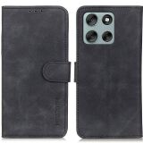 Чохол-книжка KHAZNEH Retro Wallet для Motorola Moto G56 - Black: фото 1 з 7
