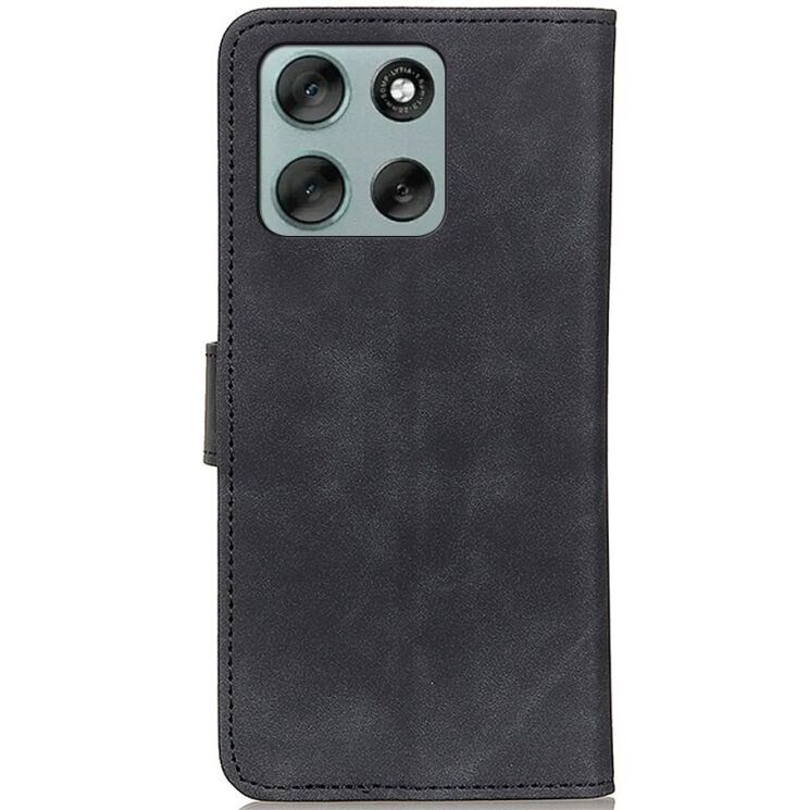 Чохол-книжка KHAZNEH Retro Wallet для Motorola Moto G56 - Black: фото 4 з 7
