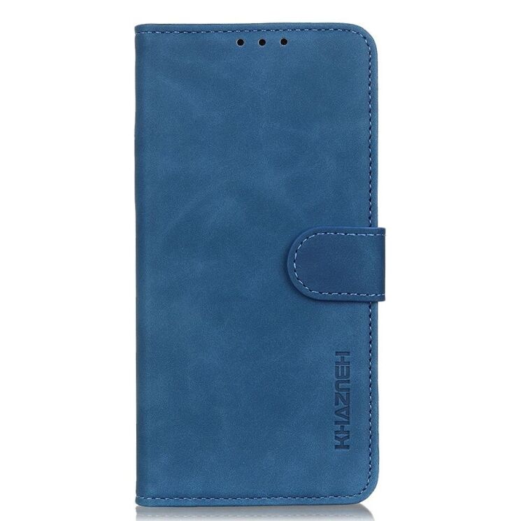 Чехол-книжка KHAZNEH Retro Wallet для Motorola Moto G60s - Blue: фото 2 из 8