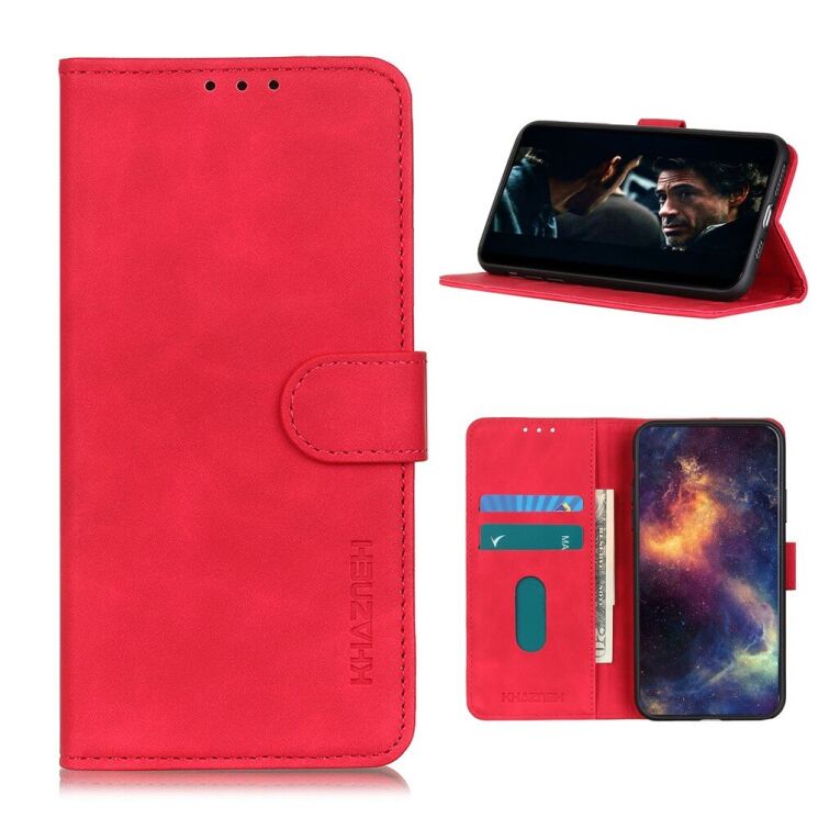 Чохол-книжка з застібкою KHAZNEH Retro Wallet для OPPO A73 (2020) - Rose: фото 1 з 12