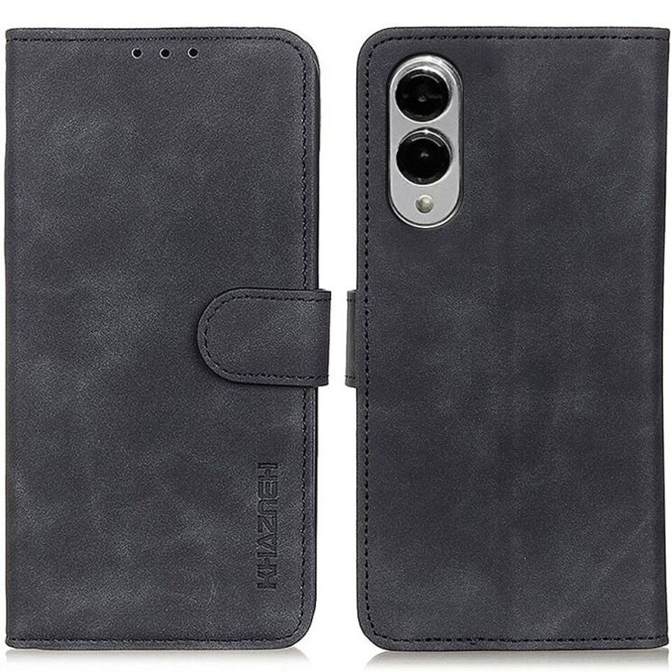 Чехол-книжка KHAZNEH Retro Wallet для Samsung Galaxy S25 Edge (S937) - Black: фото 1 из 8