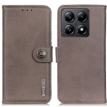 Чехол-книжка KHAZNEH Wallet Cover для Xiaomi 14T - Khaki: фото 1 из 8